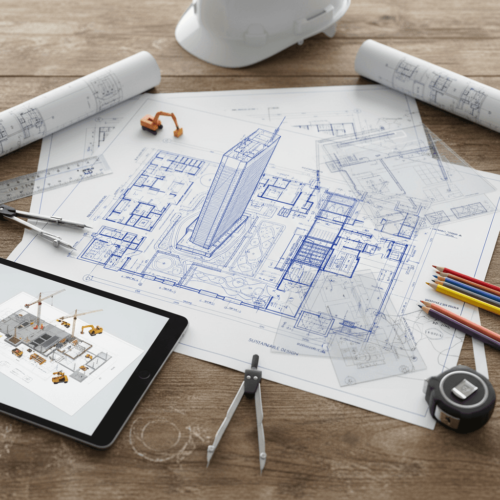 رسومات هندسية ومخططات المشاريع